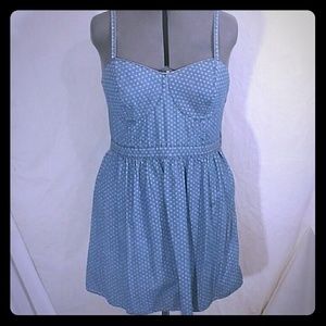 Mossimo Supply Co. Denim polka dot dress Sz XL